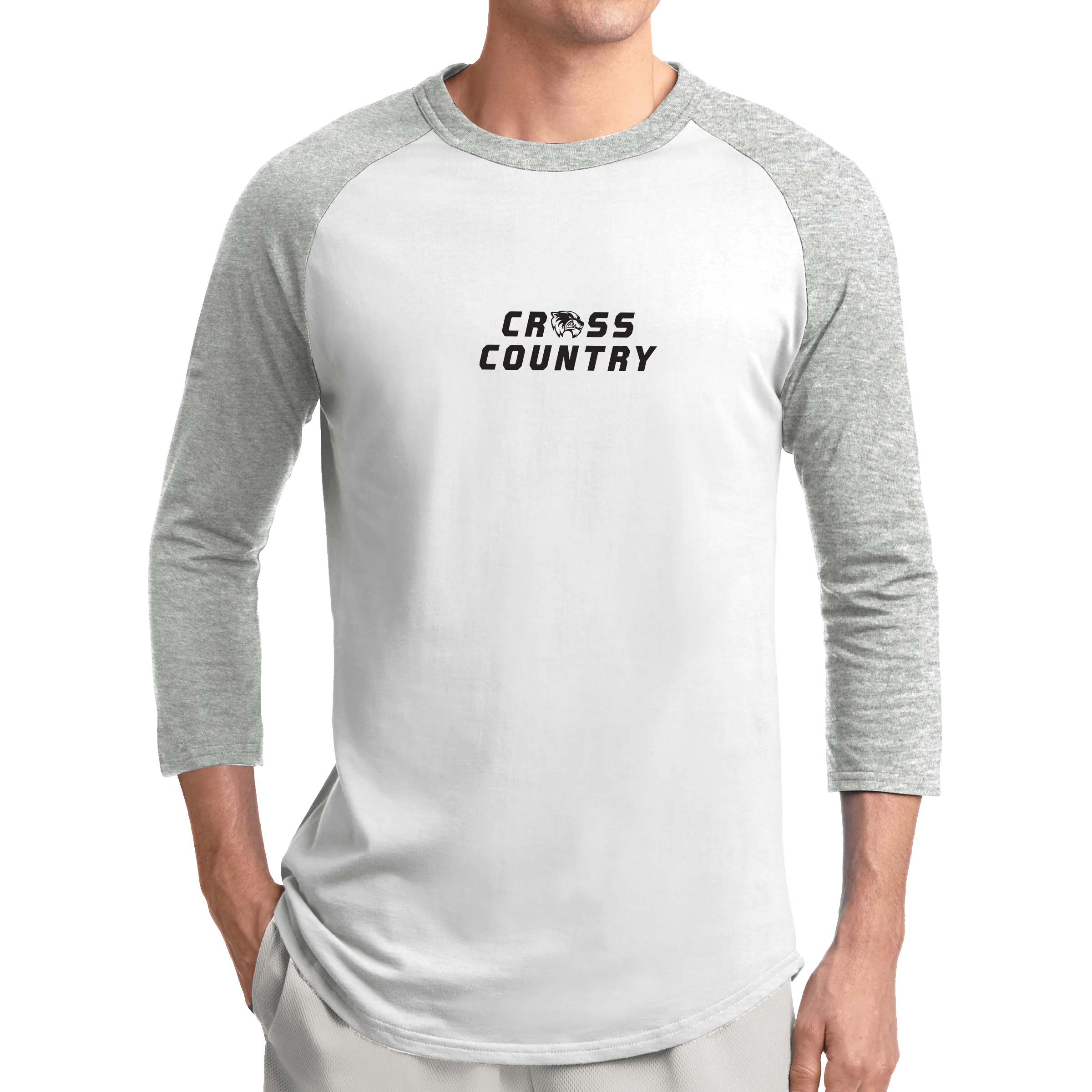 Sport-Tek Colorblock Raglan Jersey- Cross Country Head