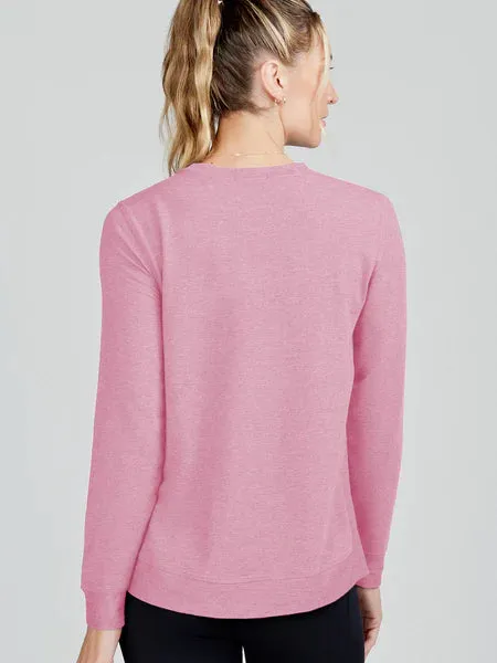 tasc Performance Women's Riverwalk Sweatshirt 2.0 in Bloom Heather