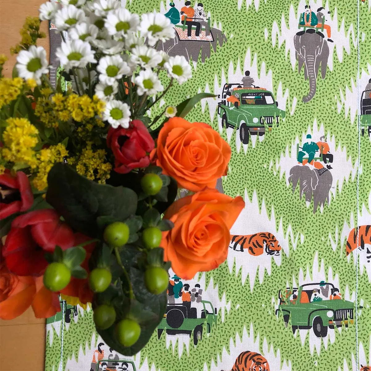 Tiger Safari Table Runner