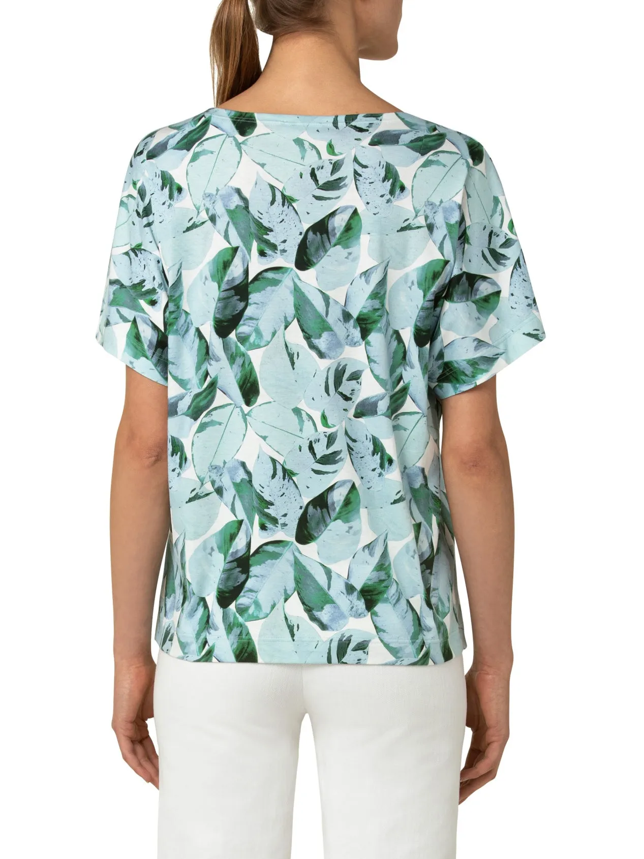 Top - Tropical Green/Blue/Off-White/Print