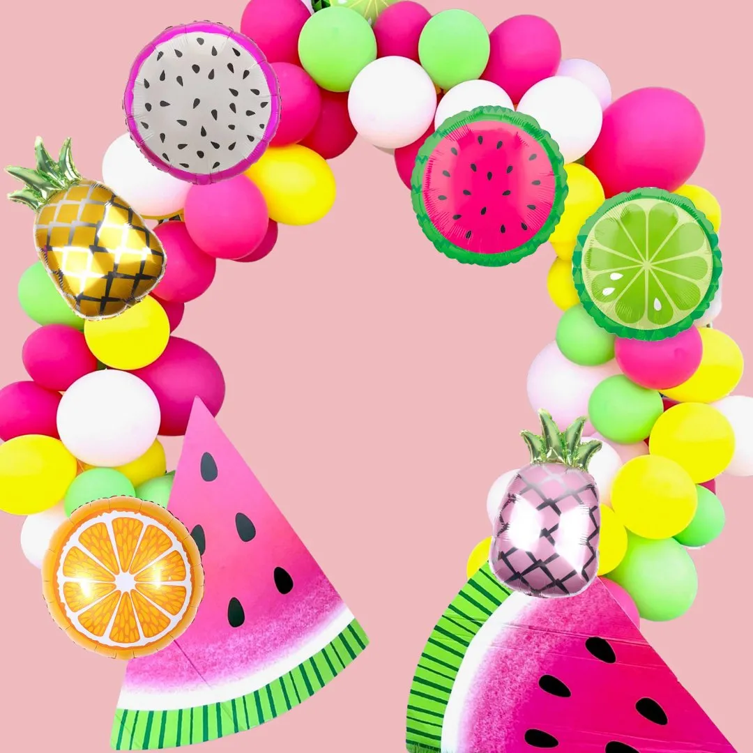 Tropical Dragon Fruit Mylar Foil Balloon (18 Inches)